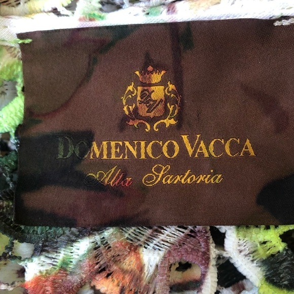 Domenico Vacca Guipure Lace Short Sleeve Blouse Size 02 - Picture 4 of 6